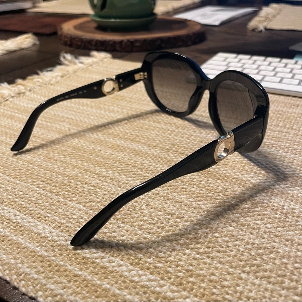 Salvatore Ferragamo SF727S Black Gradient Designer Sunglasses 53mm - Picture 3 of 8